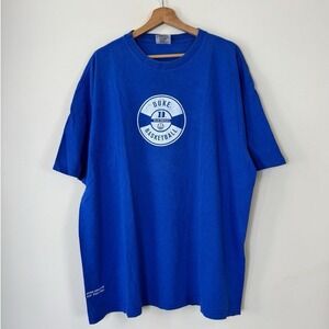 Vintage 90's Nike Duke Basketball Team Logo Blue Tee Shirt - XL